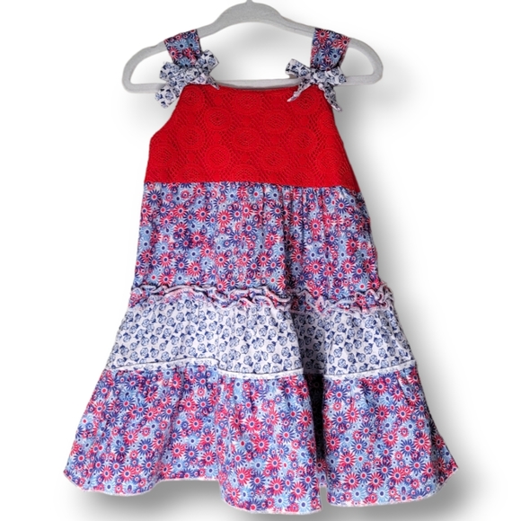 Blueberi Boulevard Little Girls Floral Dress Size 24M - Picture 1 of 7